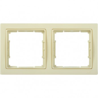 Рамка 2-местная квадратная IEK РУ-2-БК BOLERO Q1 кремовый - EMB22-K33-Q1 Рамка 2-местная квадратная IEK РУ-2-БК BOLERO Q1 кремовый - EMB22-K33-Q1