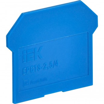 Заглушка IEK для CTS 2,5/4мм2 синяя Заглушка IEK для CTS 2,5/4мм2 синяя